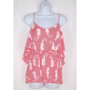 Fascination Strappy Seahorse Tank M Red Striped Tiered